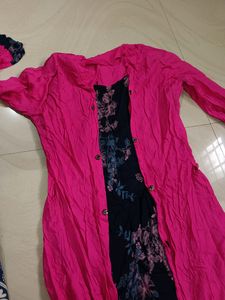 New Kurta With Attached Shrug