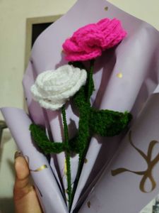 Crocheted Rose Bouquet