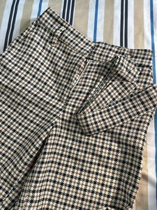 Chic Plaid Wide Leg culottes Pants
