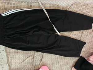 Black Striped Athleisure Pants