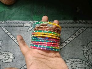 Vibrant Stackable Beaded Bangles
