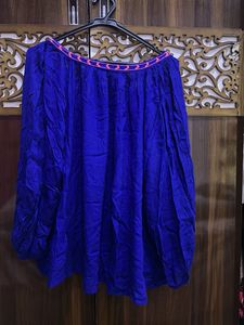 Embroidered Blue Kurta Top