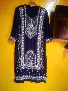 Elegant Navy Blue kurti