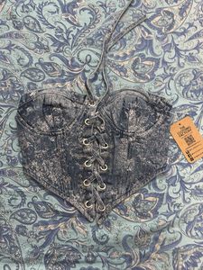 The Clothing Factory Denim Corset Top