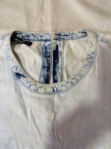 Washed Denim Top