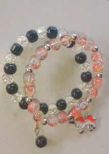Beaded Bracelet with Unicorn Charm