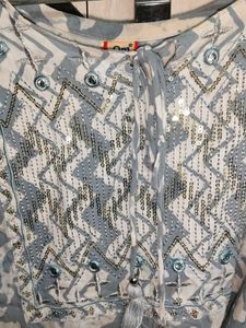 Embellished Cotton Kurta