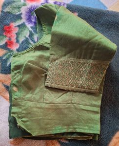 Green Readymade Saree Blouse