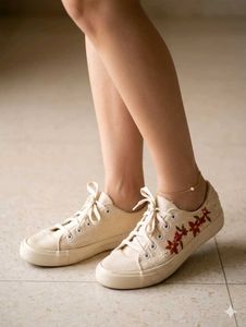 Embroidered Canvas Sneakers