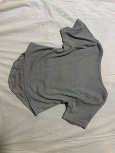 Grey Corset Style Top