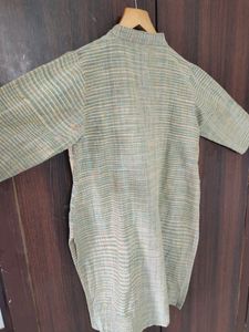 Formal Khadi Type Kurti Or Long Top With Long Sleeves