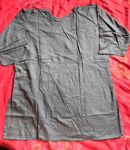 Embroidered Grey Kurta