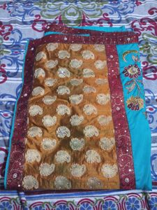 Party wear Sarees, Banarasi pattu And Embroidery A