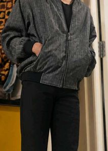 Men's Checked Bomber Jacket