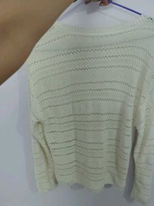 Cream Knit top