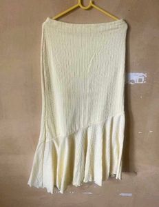 Asymmetrical Yellow Skirt