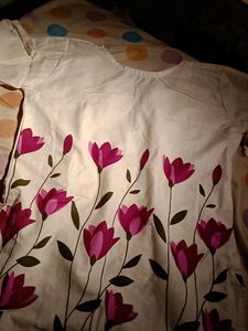 elegant floral short kurti 🌷
