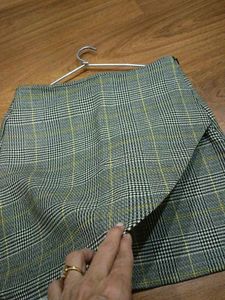 Plaid Wrap Skirt