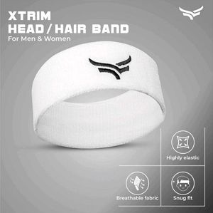 White Athletic Headband