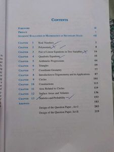 Mathematics Exemplar Problems Class X Book