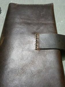 Camel Leather Flip Wallet | GL Clutch