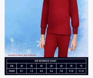 Cottswool High Neck Kids Thermal Tee - Set