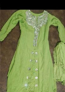Beautiful Mirror Work Kurta Set