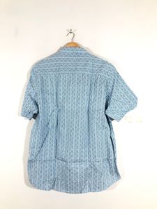 Sky Blue Printed Shirt (Men’s)
