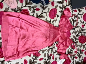 Pretty Pink Satin Dress