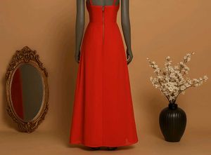 Sale🎉🎊Orange Maxi Dress with Embellishments