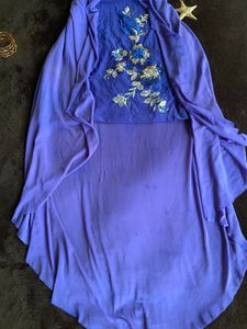 vintage Royal Blue Embellished Dress