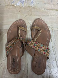 Embellished Kolhapuri Style Sandals