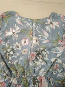 Pleated Floral Dress