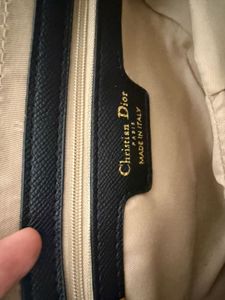 dior black saddle bag (mini)