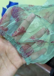 Sheer Floral Mesh Top