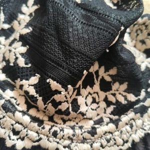 Elegant Black Floral Lace Bra