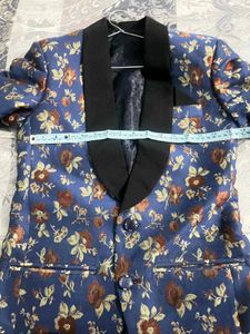 Men's Blue Floral Blazer
