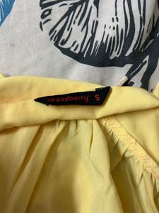 Sunny Yellow Ruffle Tie-Front Top