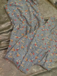 Blue Floral long desss
