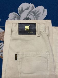 Cream Cargo Pants