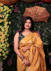 Elegant Mustard Yellow Saree