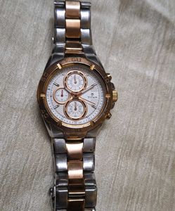 TITAN Chronograph Rose Gold9308KDA