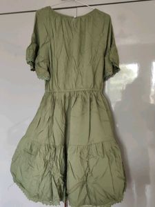 Light Green Tiered Dress