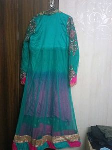 Elegant Teal Embroidered Kurta Set
