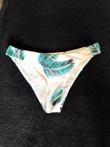 Tropical Leaf Print Bikini Bottoms
