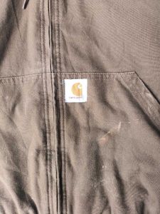 Carhartt Brown Hooded Work Jacket