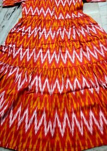 ❤️🧡ikkat Ethnic Gown