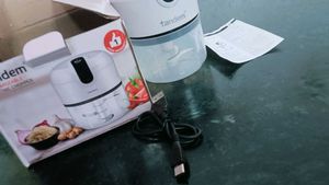 chargeable portable electric chopper ✨🍺
