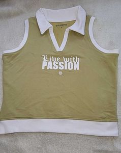 Studiofit Olive Green Sleeveless Crop Top | Size S