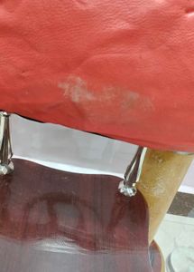 Chic Coral Leather Shoulder Bag
